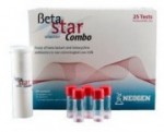 BetaStar  Combo - тест для определения антибиотиков групп бета-лактамов и тетрациклинов на 250 определений Цена 72200 рублей, на 25 определений - 8600,00 рублей,  Вета-Стар 4D на 25 анализов -9200,00 рублей