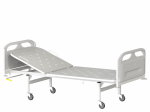 Кровать общебольничная КФО-01-«МСК», с регулировкой подголовника на пневмопружинах (код МСК-4101)